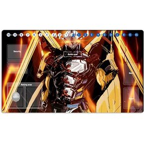 New Mlikemat Anime Digimon Playmat WarGreymon Trading Card Game Mat DTCG Mat with Zones + Free Bag