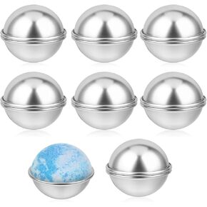 16 pcs حمام القنابل طقم صابون الصابون القنابل ضغوط قوالب قنبلة الحمام الألومنيوم 6 سم/2.36 بوصة العفن المعدني أدوات صنع القالب لصنع القنابل لملحقات DIY