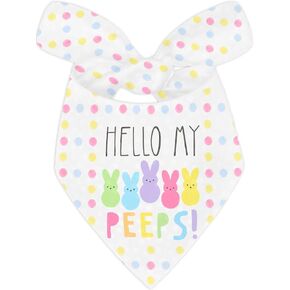 Bandanas عيد الفصح ، Hello my pe*ps dog dicfs for boy and girl ، dots colorful pet occves for Easter Holiday Bandanas bulk for small mediule carge dogs