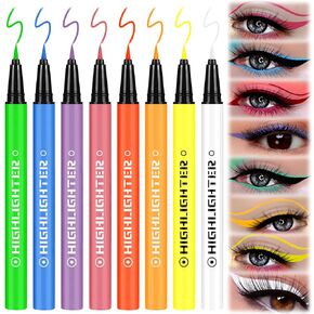 Vibrant 8-Color Face Painting Markers - Professional-Grade Fluorescent Face Paint Pens for Kids & Adults