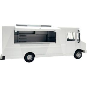 American Diorama AD-70200MJ 1/64 Food Truck ، Plain White ، مجمعة