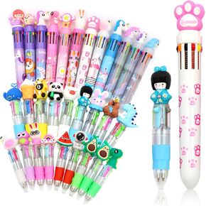 Pokki Multicolor Pen في واحد 10 في 1 و 4 في 1 ، 30 PCS PROINT MULTI COLOR