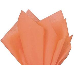 Flexicore Packaging Terra Cotta Orange Gift Wrap Paper | الحجم: 15 بوصة × 20 بوصة | العد: 10 أوراق | اللون: تيرا كوتا