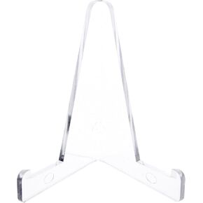 Plymor Clear Acrylic Display Easel, 3.375" H x 3.125" W x 1.875" D (2 Pack)