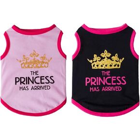 Fun Tshirt for Small Dogs Cats - Lightweight Breathable Anti-Fade Soft Non-Irritating Pet Shirts with Flash Crown Design for Outdoor Adventures (Red, M) in Kuwait