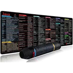 Excel Cheat Sheet Desk Desk Pad - Extended XXL Gaming Mouse Pad - Sheet Sheet Office Termseet Deskoard Desk Desk Non -Slip Mousepad (Python ، 90x40)