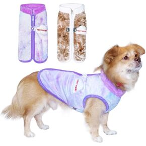 Tony Hoby Dog Weather Coat ، سترة الصوف الحراري للكلب الصغير/المتوسط ​​(الرمادي ، S)