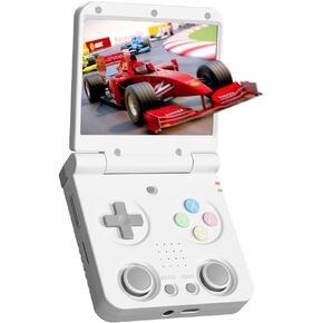 Miyoo Flip V2 Retro Handheld Gaming Console مع مفصلات معدنية ، 3.5 '' 640*480 IPS Screen Linux System Portable Game Game Console مع HDMI