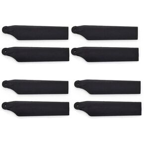 STARC 4Pairs 450 Helicopter Plastic Tail Rotor Blades for Align trex 450 V3 PRO DFC, Black