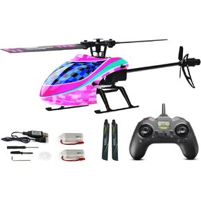 F03 RC Helicopter 4Channel 2.4Ghz Remote Control with 6-Axis Gyro and Altitude Hold and One Key Take Off for Beginner RTF (Purple)