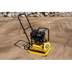 ستارك 7.0HP 5000VPM 5500MAX قوة ضغط اهتزاز الغاز 20 × 14 بوصة ضاغطة الألواح مع عجلة مدمجة