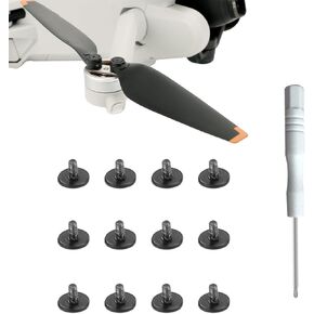 MINI 4 Pro Propeller Screw Pack Kit مع مفك البراغي ، مصادرون إصلاح قطع الغيار لقطع الغيار لـ DJI Mini 4 Pro/Mini 3 Pro Accessories (12pack)
