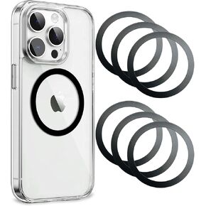 ملصق حلقات معدنية عالمية متوافق مع Magsafe رفيع للغاية (0.2 مم) - 5 قطع in Kuwait