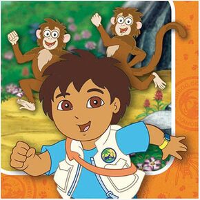 Amscan Go Diego Go! مناديل المشروبات - 16 CT