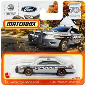 مربع Matchbox Ford Police Interceptor ، 70 عامًا من الطبعة الخاصة 23/100