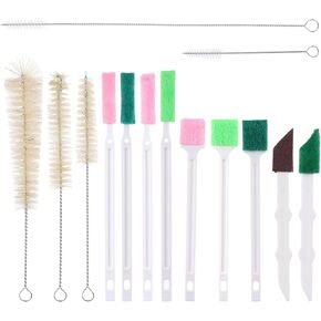 Pet Water Fountain Cleaning Brush Dog Cat Water Fountain Cleaning Sponge Pet Drinking Dispenser Cleaning Kit Fit Most Pet Water Dispensers (14 Pcs)