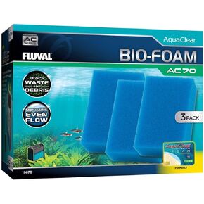 Fluval-Bio-Foam لمرشح الطاقة AC70 ، 3 عبوات-للاستخدام في أحواض المياه العذبة والمياه المالحة
