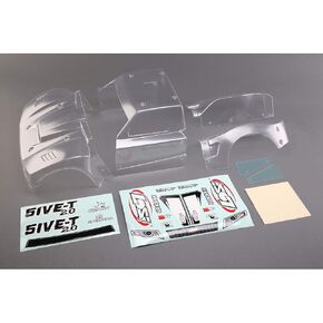 LOSI 1/5 Clear Body Complete Body مجموعة: 5ive-T 2.0 ، LOS350006
