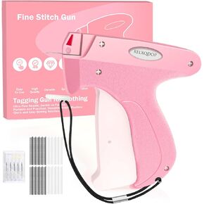 Sewing gun, quilt fixing artifact, tag gun, soft silicone, no needle，Gun + luminous buckle 100 + glue needle 1100
