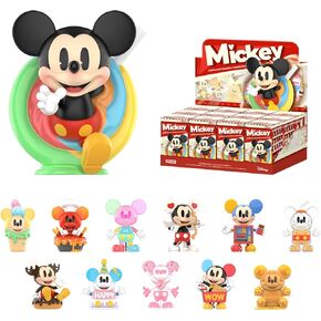 POP MART Disney Mickey Childhood of Boundless Imagination Blind Box Figures, Disney Mickey Random Design Action Figures Collectible Toys Home Decorations, Single Box in Kuwait