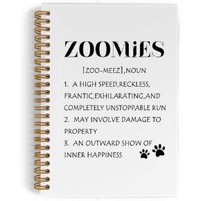 دفتر ملاحظات دوامة دوج ، كلب أمي ، أصحاب المواهب ، دفتر دفتر مجلة ، Zoomies ، أجهزة الكمبيوتر المحمولة للعمل المدرسي ، الكلاب المكتبية هدايا لمحبي الحيوانات الأليفة للنساء ، 5.5x8.3 بوصة