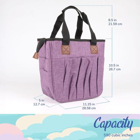 JubileeYarn Mesh Yarn Storage Tote Bag - Purple - 1 Bag in Kuwait