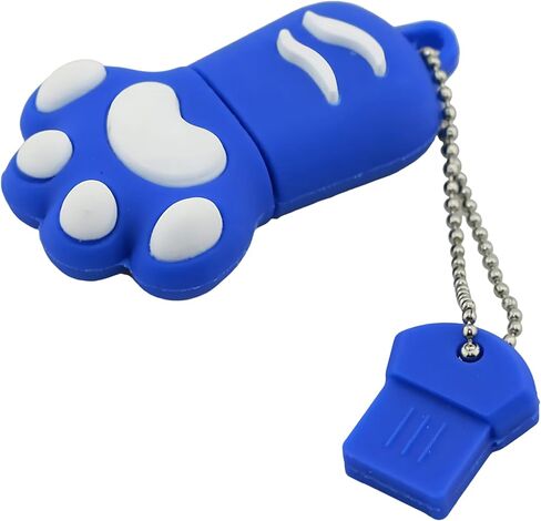 128GB USB 3.0 Flash Drive Cartoon Novelty Cute Cat Memory Stick Silicone Rubber Ainmal Pendrive White, 128GB-whitecat3.0 in Kuwait