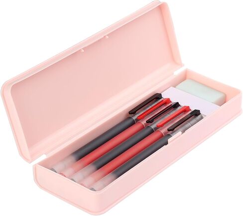 Pencil Box,Plastic Pencil Case For Kids School Office,Grey,1 Pack,Solid in Kuwait