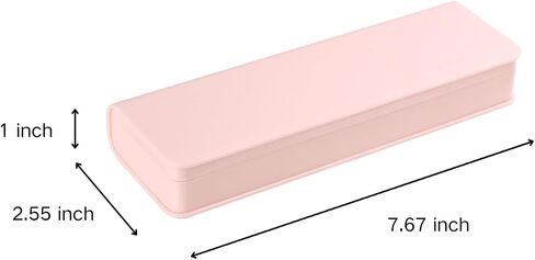 Pencil Box,Plastic Pencil Case For Kids School Office,Grey,1 Pack,Solid in Kuwait