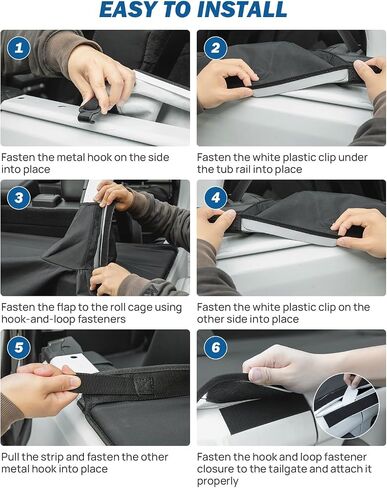 JOYTUTUS Tonneau Cover Compatible with Wrangler JKU 4 Doors, JK Cargo Trunk Cover Tailgate Cover JK Accessories for 2007-2018 Wrangler JK Unlimited in Saudi Arabia