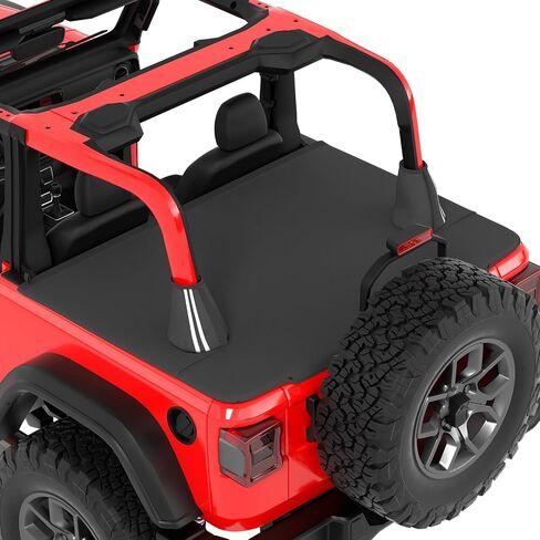 JOYTUTUS Tonneau Cover Compatible with Wrangler JKU 4 Doors, JK Cargo Trunk Cover Tailgate Cover JK Accessories for 2007-2018 Wrangler JK Unlimited in Saudi Arabia