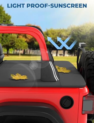 JOYTUTUS Tonneau Cover Compatible with Wrangler JKU 4 Doors, JK Cargo Trunk Cover Tailgate Cover JK Accessories for 2007-2018 Wrangler JK Unlimited in Saudi Arabia