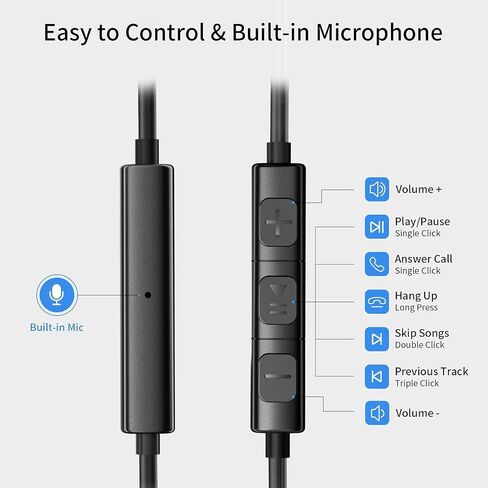 USB Type C Headphone 4 Pack, USB C Earphones Type C Headphones Stereo with Microphone Volume Control Compatible with Samsung Galaxy S20+/S21/S20/Google Pixel/OnePlus/Xiaomi and Android Smartphones in Kuwait