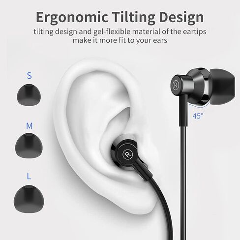 USB Type C Headphone 4 Pack, USB C Earphones Type C Headphones Stereo with Microphone Volume Control Compatible with Samsung Galaxy S20+/S21/S20/Google Pixel/OnePlus/Xiaomi and Android Smartphones in Kuwait