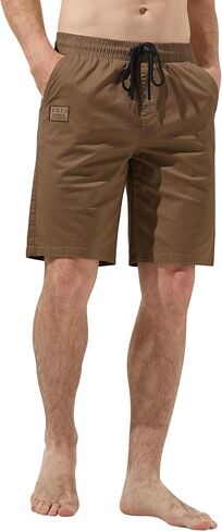 Drawstring Men's Cotton Casual Work Shorts Twill Stretch Summer Beach Chino Bermuda Shorts in Saudi Arabia