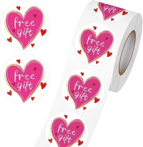 Louise Maelys Gluten Free Stickers 1.5 Inch Food Allergy Labels for Baking, Kitchen & Food Packaging with Wheat & Heart Design, Waterproof, Residue-Free 500PCS in Saudi Arabia