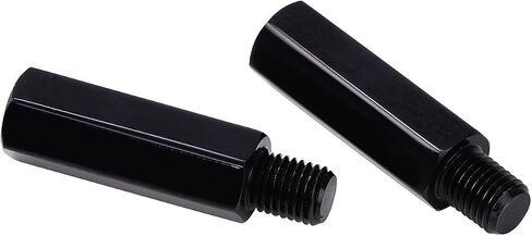 2 pcs M10 x 1.25 Mirror Risers Motorcycle Rear View Mirror Extenders 40mm Fit MT-09, CB1000R/ Grom MSX125 (Round) in Kuwait