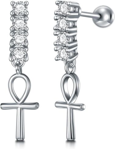 MONGAS Gingerbread Man Earrings Sterling Silver Gingerbread Man Screw Back Stud Earrings Christmas Gingerbread Man Jewelry For Women in Saudi Arabia