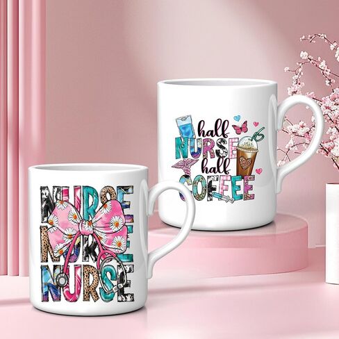 Mom UV DTF Cup Wraps - 20 ورقة Mama UV DTF نقل ملصقات نقل ، القوس الوردي UVDTF كوب ليف لزجاج القدح ، ملصق نقل للماء ، هدايا DIY الإبداعية لأمي in Kuwait
