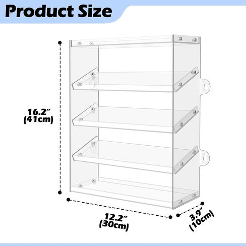 Assembly Monster Trucks Display Case Holding for 20 Monster Trucks Acrylic Storage Case 5 Tiers Monster Trucks Organizer with Tilted Design, Display Case for Toy Trucks (Transparent) in Saudi Arabia