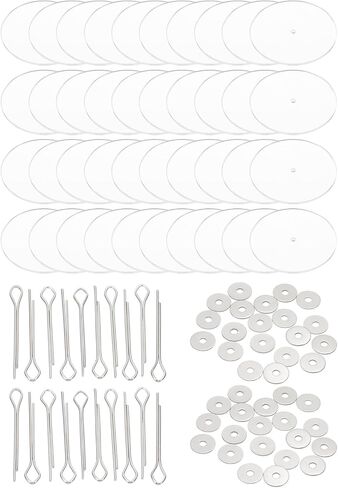 Patikil 40mm Doll Noints ، 20 مجموعة موصل مفاصل دبوس كوتر القابلة للإزالة ودرج الأكريليك لأطراف الدب التي تصنع مفاصل الرأس DIY الملحقات الحرف DIY in Kuwait