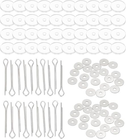 Patikil 40mm Doll Noints ، 20 مجموعة موصل مفاصل دبوس كوتر القابلة للإزالة ودرج الأكريليك لأطراف الدب التي تصنع مفاصل الرأس DIY الملحقات الحرف DIY in Kuwait