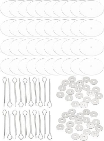 Patikil 40mm Doll Noints ، 20 مجموعة موصل مفاصل دبوس كوتر القابلة للإزالة ودرج الأكريليك لأطراف الدب التي تصنع مفاصل الرأس DIY الملحقات الحرف DIY in Kuwait