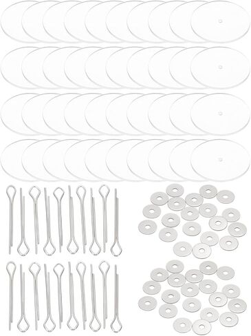 Patikil 40mm Doll Noints ، 20 مجموعة موصل مفاصل دبوس كوتر القابلة للإزالة ودرج الأكريليك لأطراف الدب التي تصنع مفاصل الرأس DIY الملحقات الحرف DIY in Kuwait