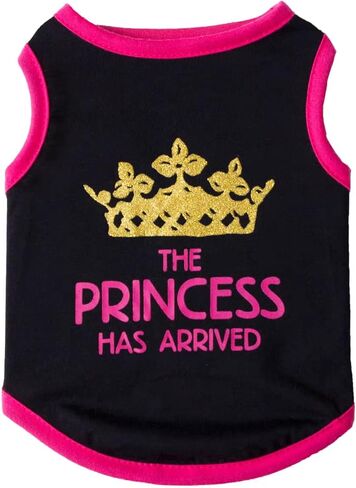 Fun Tshirt for Small Dogs Cats - Lightweight Breathable Anti-Fade Soft Non-Irritating Pet Shirts with Flash Crown Design for Outdoor Adventures (Red, M) in Kuwait