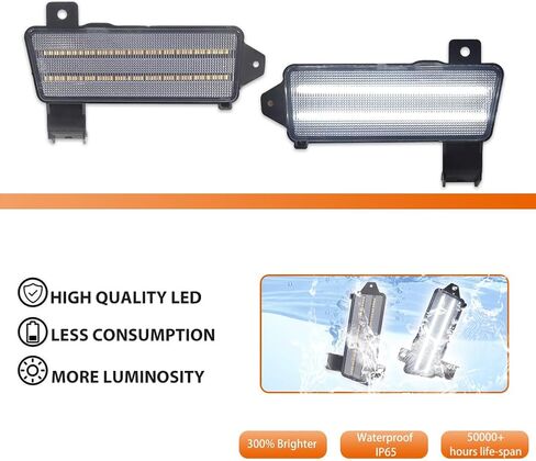 ADIIL Clear Lens LH+RH Pair Front Fender Lower Side Marker Light Lamp For 1970 Chevy Chevelle El Camino in Kuwait