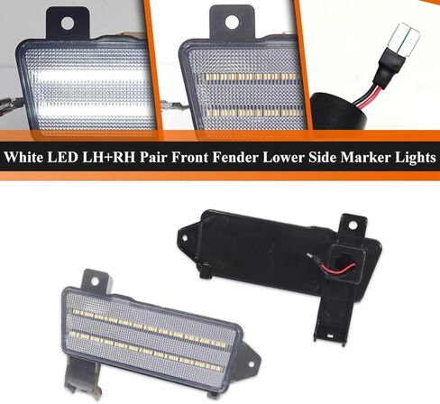 ADIIL Clear Lens LH+RH Pair Front Fender Lower Side Marker Light Lamp For 1970 Chevy Chevelle El Camino in Kuwait