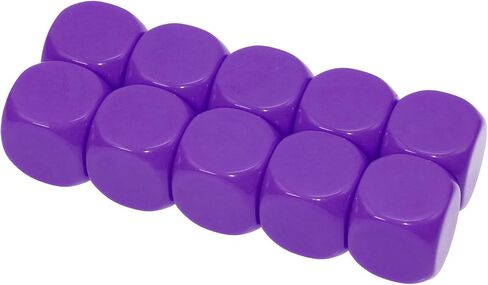 Shapenty 25mm ستة جوانب جولة فارغة جولة حافة أكريليك النرد مكعبات للعبة العائلة DIY رقم رسالة ملصقات ألوان قصة مخصصة جعل الحفل العد لصالح ، 10pcs (أبيض) in Kuwait