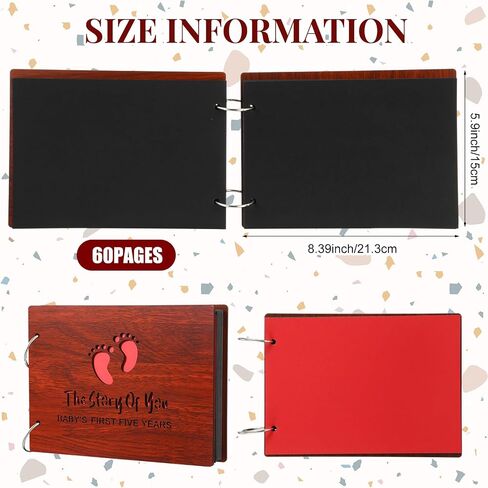 Baby's First Five Years Photo Album, Handmade DIY the Story of You, Memory Notebook Family Photo Album in Saudi Arabia