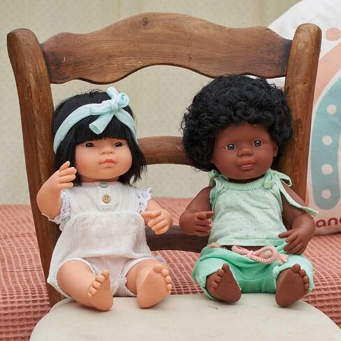 Miniland Educational - 15'' Anatomically Correct Baby Doll, Asian Girl in Saudi Arabia